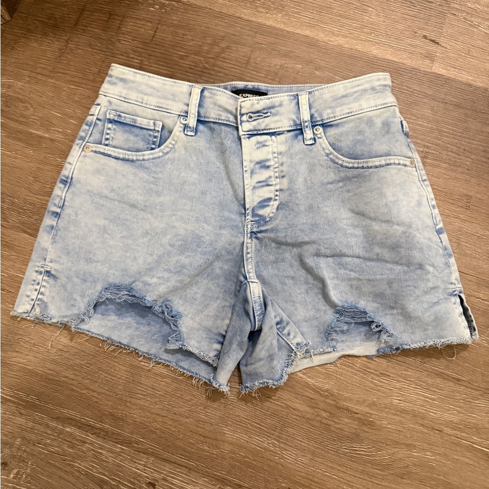Express Blue Jean Shorts